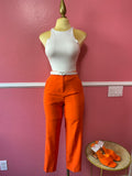 Orange Sara Pants