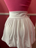 White Bubble Brunch Skirt