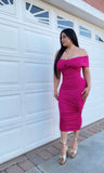 Always Ready Pink Midi Dress