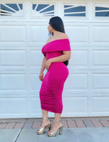 Always Ready Pink Midi Dress